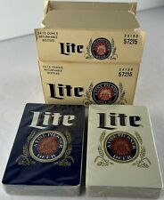 Vintage NOS Miller Lite Beer Case Playing Cards Deck Collectors Sealed 1970’s picture