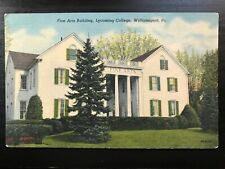Vintage Postcard 1954 Fine Arts Building Lycoming College Williamsport PA picture