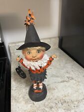 Bethany Lowe Debra Schoch Witchy Blonde Girl Custom By Me 11” Retired Halloween picture