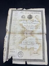 Document Première Empire Napoleon 1st Passport Ferrière Seine Marne picture