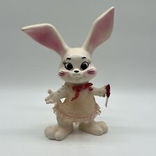 Vintage White Bunny Rabbit Coin Bank Huron Products  picture