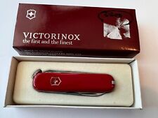 LIKELY UNUSED Victorinox Knife Switzerland Swiss Army 74mm EXECUTIVE Red Retired picture
