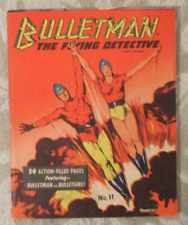 BULLETMAN #11 - 1942 FAWCETT, VF+ 8.5, BULLETGIRL, SAMUEL E. LOWE, 34 PAGE MINI picture
