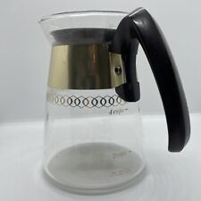 vintage Corning Glass Pot 2-4 Cup Heat proof Carafe Clear Glass REPLACEMENT picture
