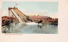 Los Angeles CA California Shooting the Chutes Amusement Park Vtg Postcard B21 picture