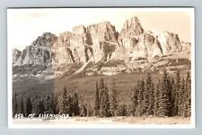 RPPC-Banff AB-Alberta Canada, Mt Eisenhower RPPC Vintage Souvenir Postcard picture