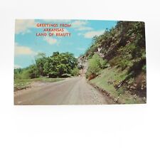 Greetings From AR Arkansas Land of Beauty Nature Scene Posted 1966 Postcard picture