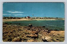 Brant Rock MA-Massachusetts, Oceanside, Antique Vintage c1956 Souvenir Postcard picture