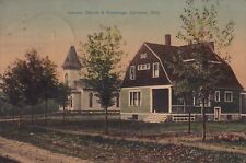 VINTAGE 1915 Disciple Church & Parsonage Cortland Ohio OH Postcard DB picture