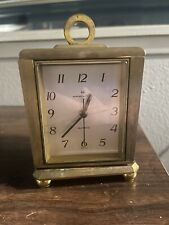 VINTAGE SWISS MADE HAMILTON BRASS WEATHER STATION CLOCK,HUMIDITY, BAROMETER TEMP picture