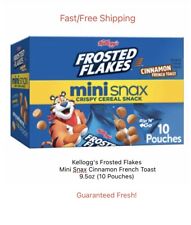 Kellogg's Frosted Flakes Mini Snax Cinnamon French Toast 9.5oz (10 Pouches) picture