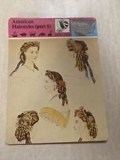 1980 panarizon american hairstyles part 1 card laminated picture