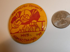 VTG 1978 WESTMONT IL High School SENTINELS Homecoming PinBack Button Football picture