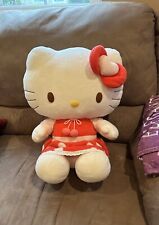 Hello Kitty 18” X-LARGE Plush Sanrio 2009 CLEAN & RARE Stuffed Animal picture