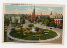 Vintage Postcard WASHINGTON DC   THOMAS CIRCLE  POSTED    1925 picture