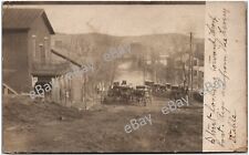 Postcard OH Middleport, Flood, Wharf Boat, Livery Stable   RPPC/Real Photo    Ai picture