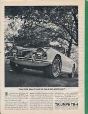 Magazine Ad - 1962 - Triumph TR4 - (#1) picture