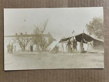 Postcard RPPC Cenac France WWI Army Military Cook Tent Vintage Real Photo picture