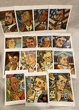 RARE Set of 15 Post Cards W/PERSONALITIES PORTRAITS By STEVE MUSGRAVE, 2000,New picture