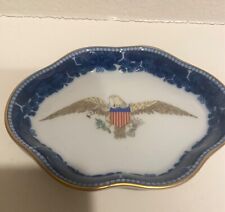 Mottahedeh Porcel Lobed Tray E Pluribus Unum Porcelain Diplomatic Eagle Portugal picture