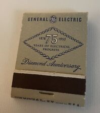 Vintage 1953 General Electric 1878-1953 75th Diamond Anniversary Full Unstruck picture