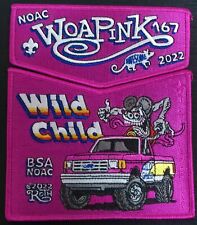 OA WOAPINK LODGE 167 BSA 2022 NOAC 2-PATCH MONSTER TRUCK RATFINK ROTH ARTWORK picture