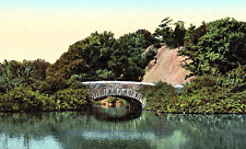 Vintage Postcard Massachusetts, Bridge and Rock Franklin Park Boston  MA. c1910 picture