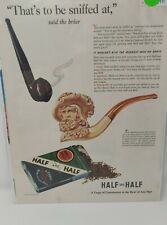 Vintage Magazine Ad Advertisement 1941 Half And Half Tobacco Pipe Briar Queen picture