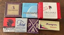 7 Diff Condom Packages Prophylactic Drug Store not Tin picture
