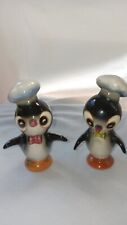 Vintage Enesco Penguin Chef Salt & Pepper Shakers picture