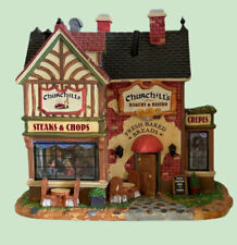 Lemax Churchill’s Bakery Bistro Village Lighted House 2011 Signature 3D Detailed picture