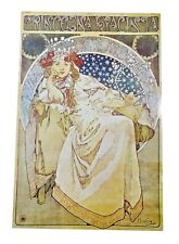 Noteboard Princess Hyacinth Coloured Lithograph 1911 Alphonse Maria Mucha 9