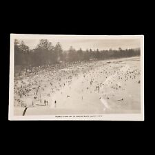 Vintage Retro RPPC Postcard Posted 1940s Murray Views Surfing Beach Manly NSW picture