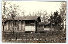 1940s BIMIDJI MN LAKE ANDRUSA JOE'S PLACE CABIN PHOTO RPPC POSTCARD P2779 picture
