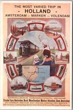 Vintage 1910s AMSTERDAM Netherlands Travel POSTER ART Postcard 