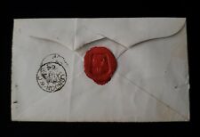 Rare Antique Royalty British Royal Family Nobility Wax Seal Stamped Envelope UK picture