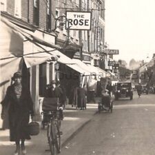 1930s RPPC High Street The Rose Store Ye Olde Bull Sittingbourne Photo Postcard picture
