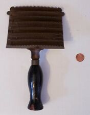 ANTIQUE BEAUTIFUL HORSE GROOMING CURRY COMB, BRUSH, VINTAGE, 1800'S AMERICAN picture