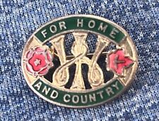 WW2 Home Front  Women's Institute For home & Country pin Badge 26x20 mm picture