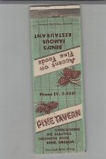 Matchbook Cover Pine Tavern Overlooking The Deschutes River Bend, Or picture