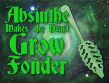 Absinthe Makes the heart grow fonder Postcard  picture