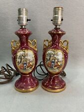 Vintage Martha and George Washington gold trimmed Lamp Decor French Style picture
