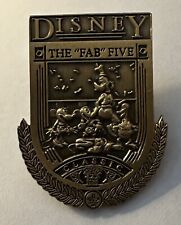 Disney - The Fab Five Classic - Bronze Shield - Cast Member Mickey Minnie Pin picture