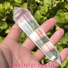 Wholesale Top Quality 24 Sided Clear Vogel Quartz Crystal Wand Poin Reiki 1pc picture