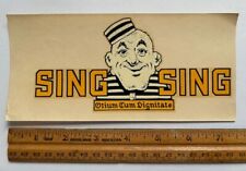 Vintage Original Sing Sing Otium Cum Dignitate Decal - New York, Hot Rod picture