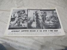ILLUSTRATED CURRENT NEWS MAY 28 1962 ASTRONAUT CARPENTER RESCUED AT SEA AFTER 3  picture