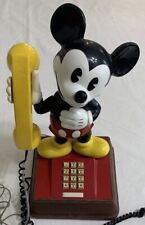 VINTAGE 1976 Disney Mickey Mouse Telephone Landline Push Button Works Rare picture