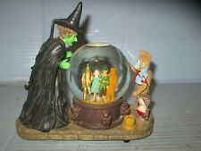 Wizard Of Oz Wicked Witch & Winged Monkey Musical Snow Globe W/Repair picture