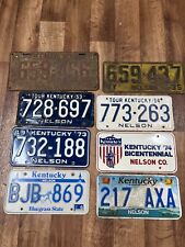 Nelson County Kentucky License Plate Bardstown Vintage 1930 1935 1953 1954 1973 picture