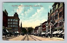 Norwalk OH-Ohio, East Main Street Looking West, Antique Vintage Postcard picture